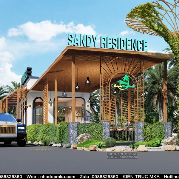 SUNDY RESIDENCE VŨNG TÀU, thiết kế cafe sân vườn