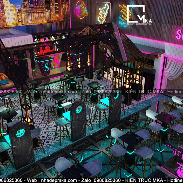 Thiết  kế  thi công club chợ Bến Thành quận 1