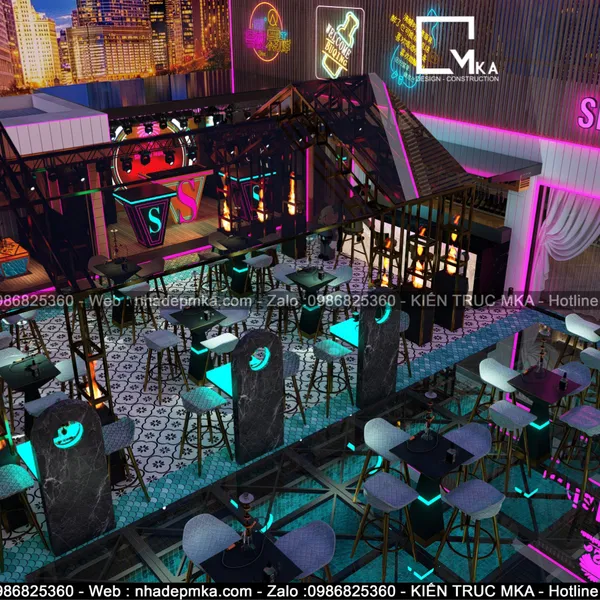 Thiết  kế  thi công club chợ Bến Thành quận 1