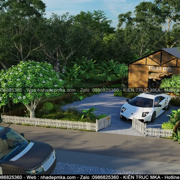 Thiết kế thi công Farm Stay nuôi bò - Tây Ninh