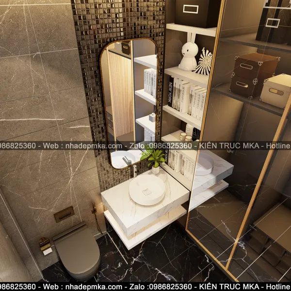 Thiết kế thi công trọn gói nội thất nhà phố anh Thìn - Quận 9