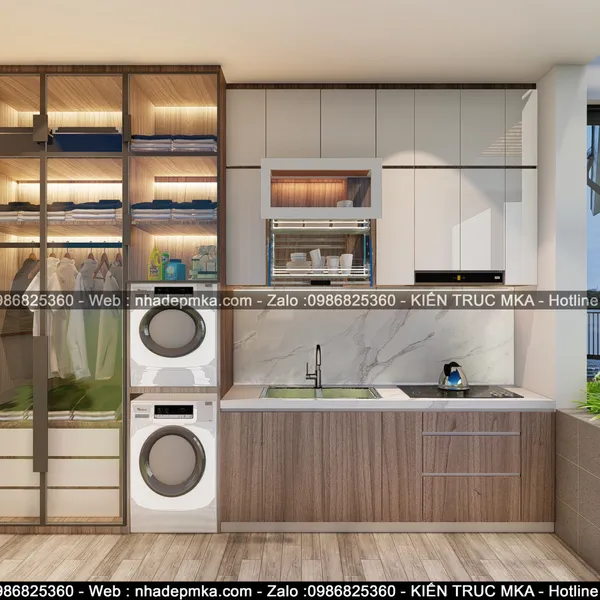 Thiết kế thi công trọn gói nội thất nhà phố anh Thìn - Quận 9