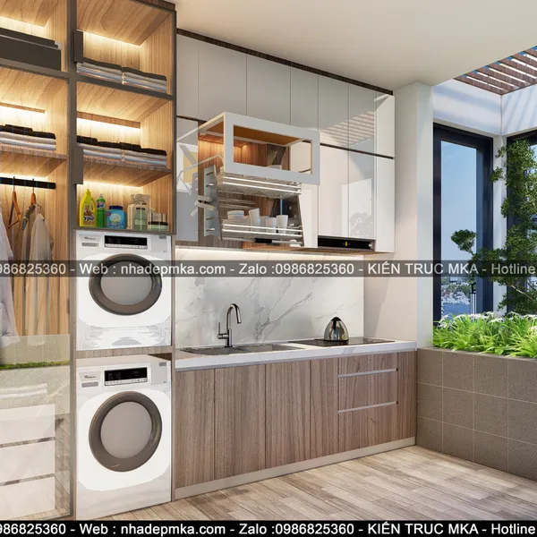 Thiết kế thi công trọn gói nội thất nhà phố anh Thìn - Quận 9