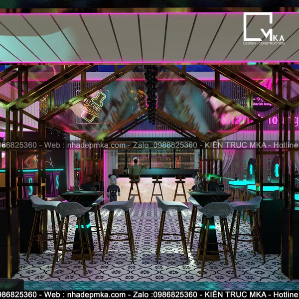 Thiết  kế  thi công club chợ Bến Thành quận 1