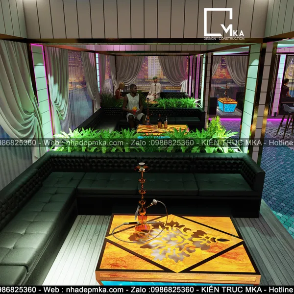 Thiết  kế  thi công club chợ Bến Thành quận 1