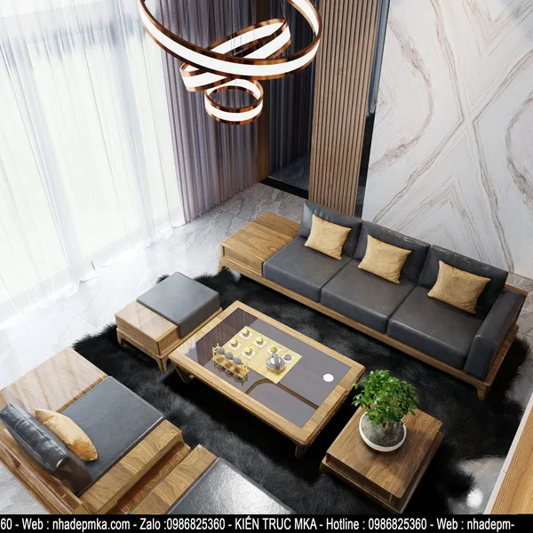 Thiết kế nội thất biệt thự cô Tương Kỳ Anh - Hà Tĩnh