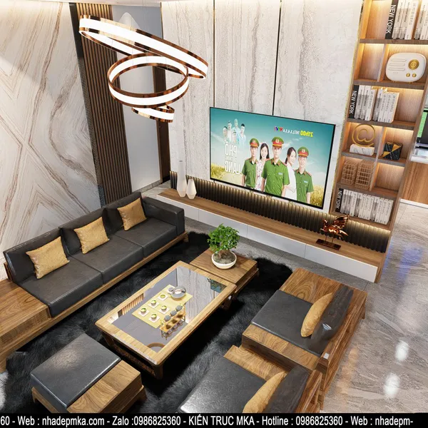 Thiết kế nội thất biệt thự cô Tương Kỳ Anh - Hà Tĩnh