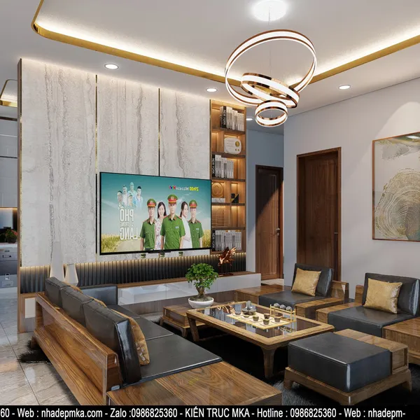 Thiết kế nội thất biệt thự cô Tương Kỳ Anh - Hà Tĩnh