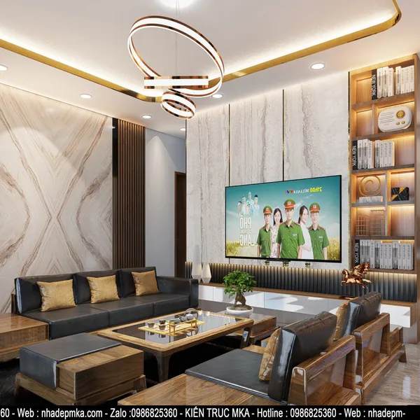 Thiết kế nội thất biệt thự cô Tương Kỳ Anh - Hà Tĩnh