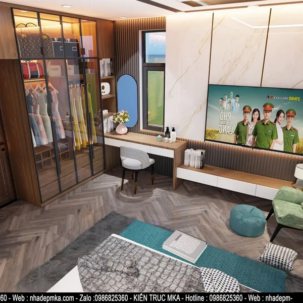 Thiết kế nội thất biệt thự cô Tương Kỳ Anh - Hà Tĩnh