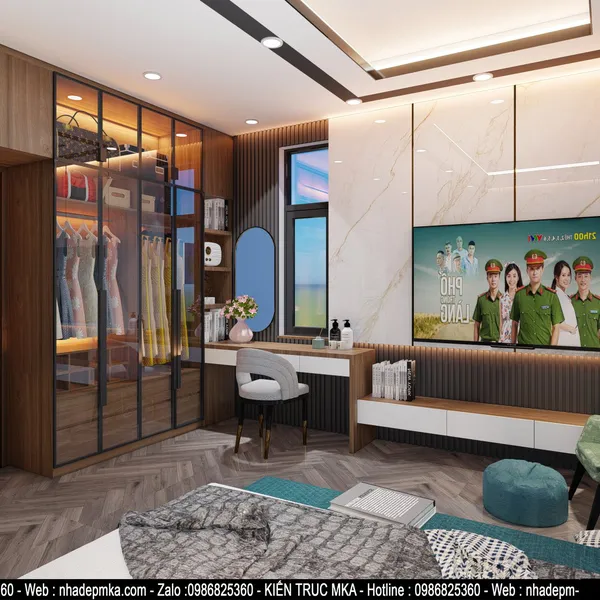 Thiết kế nội thất biệt thự cô Tương Kỳ Anh - Hà Tĩnh