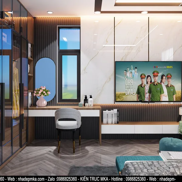 Thiết kế nội thất biệt thự cô Tương Kỳ Anh - Hà Tĩnh