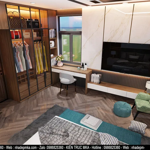 Thiết kế nội thất biệt thự cô Tương Kỳ Anh - Hà Tĩnh