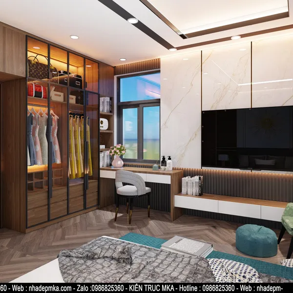 Thiết kế nội thất biệt thự cô Tương Kỳ Anh - Hà Tĩnh