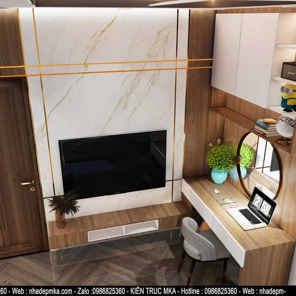 Thiết kế nội thất biệt thự cô Tương Kỳ Anh - Hà Tĩnh