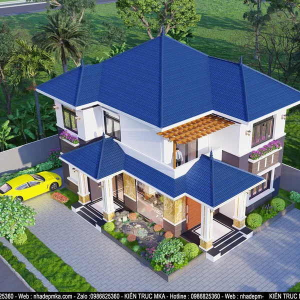 Biệt thự mái nhật anh Đạt Đồng Nai