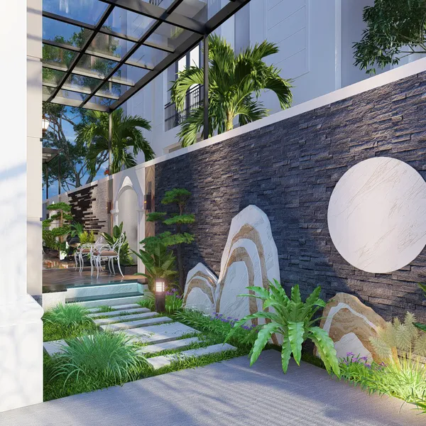 CẢI TẠO MẶT TIỀN SÂN VƯỜN VINHOME GRANDPARK ANH TOÀN