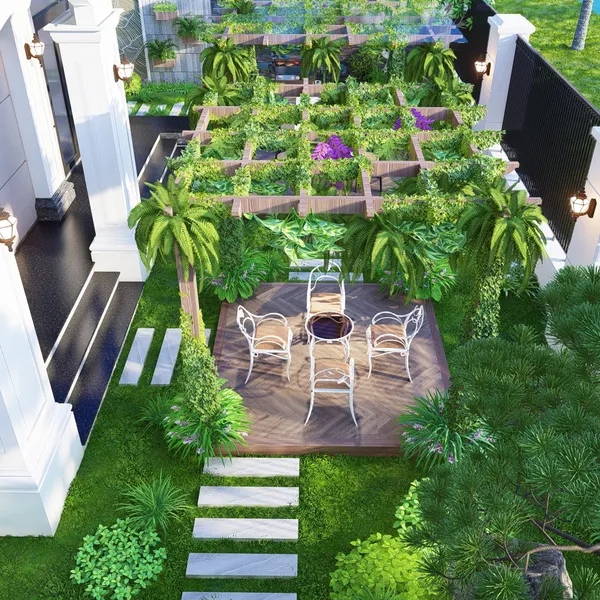 CẢI TẠO MẶT TIỀN SÂN VƯỜN VINHOME GRANDPARK ANH TOÀN