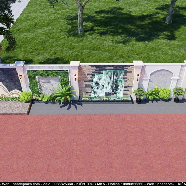 Thiết kế hồ koi sân vườn chú Tùng