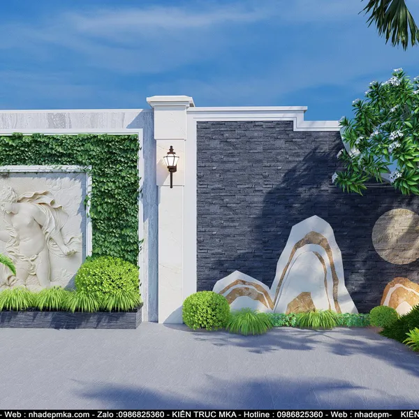 Thiết kế hồ koi sân vườn chú Tùng