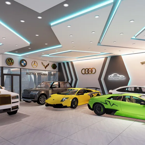 Thiết kế showroom ô tô anh Thành, Hoàng Hữu Nam, quận 9, TP.HCM