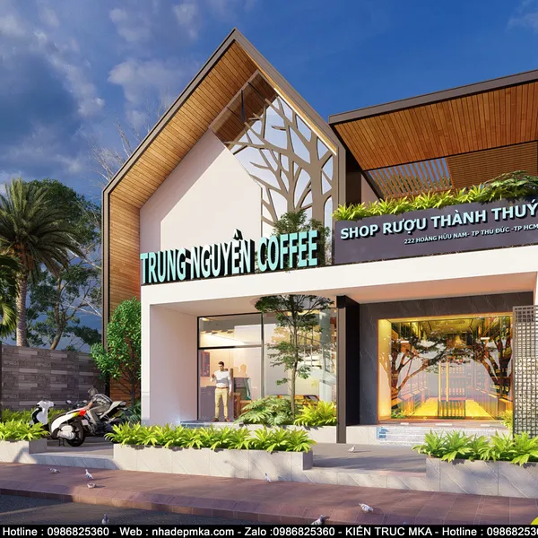 Thiết kế cafe Trung Nguyên chị Thúy quận 9 TP.HCM