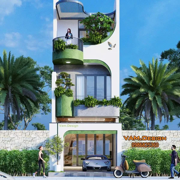 Thiết kế nhà phố - 4 x 14