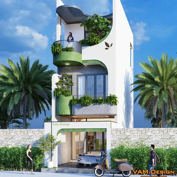 Thiết kế nhà phố - 4 x 14