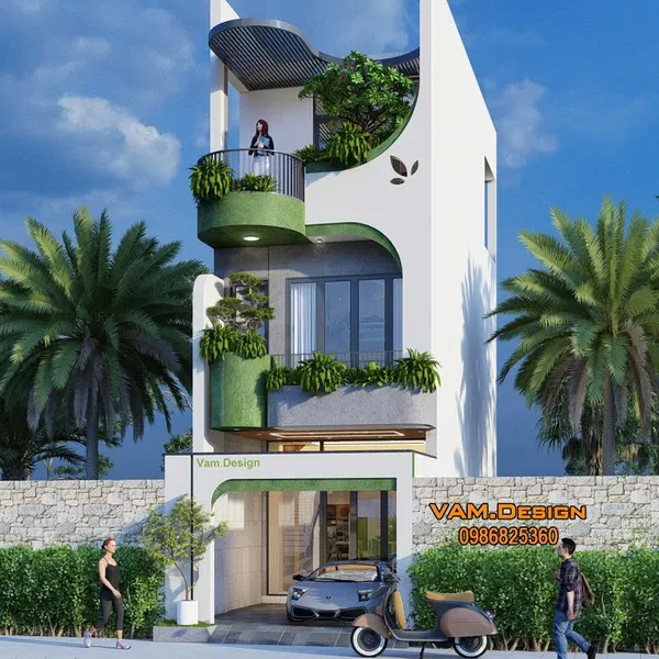 Thiết kế nhà phố - 4 x 14