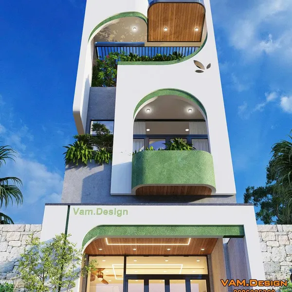 Thiết kế nhà phố 4 x 13.5