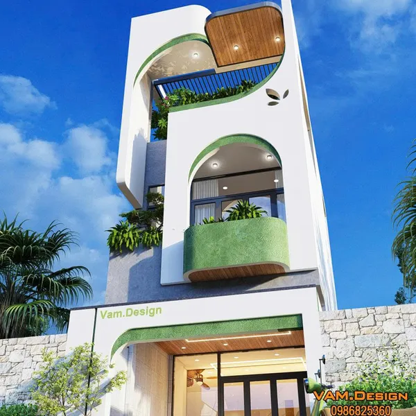 Thiết kế nhà phố 4 x 13.5