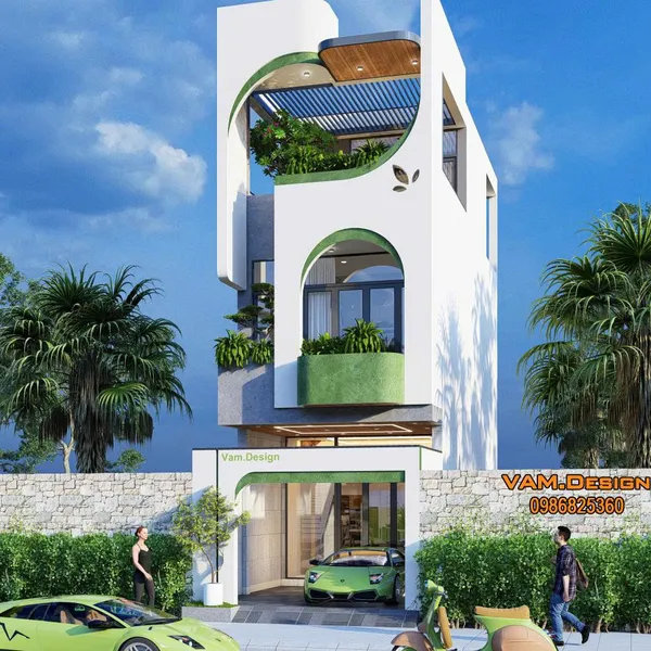 Thiết kế nhà phố 4 x 13.5