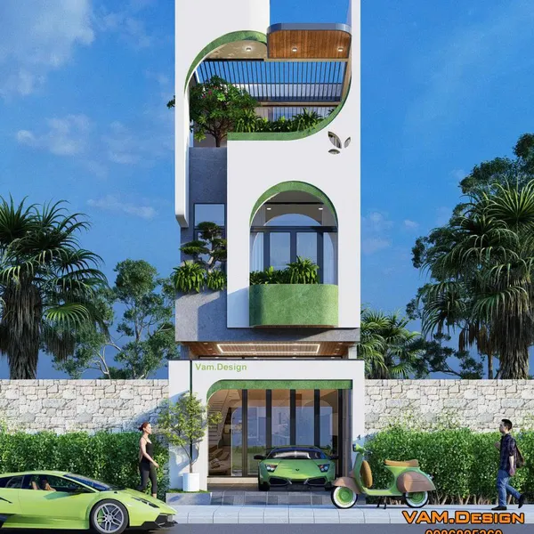 Thiết kế nhà phố 4 x 13.5