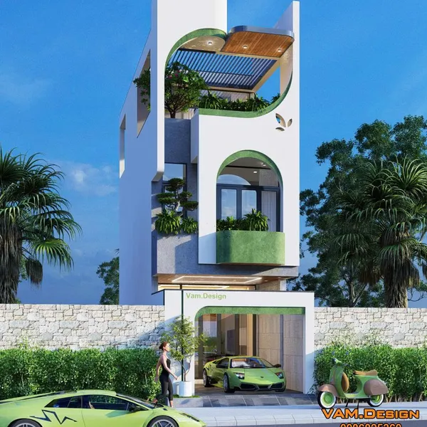 Thiết kế nhà phố 4 x 13.5