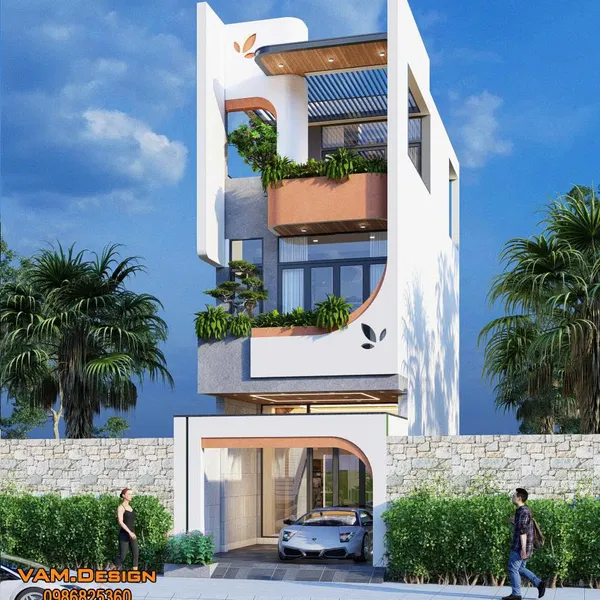 Thiết kế nhà phố 4x12.5