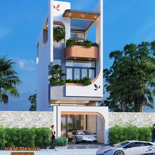 Thiết kế nhà phố 4x12.5