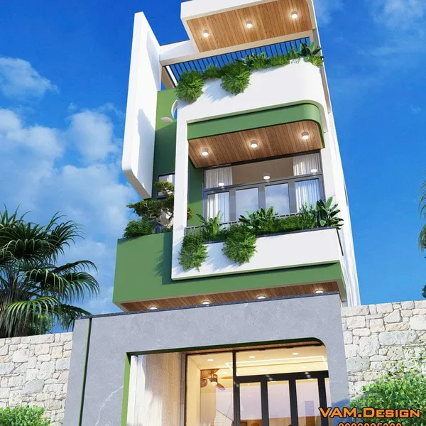 Thiết kế nhà phố 4x14