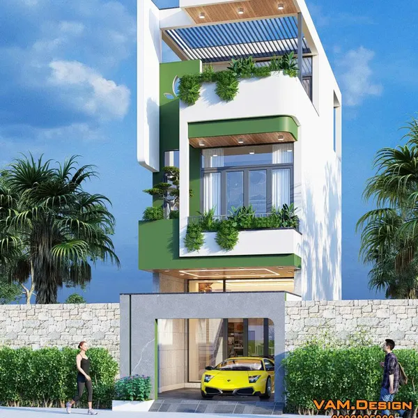 Thiết kế nhà phố 4x14