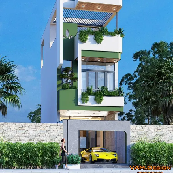 Thiết kế nhà phố 4x14