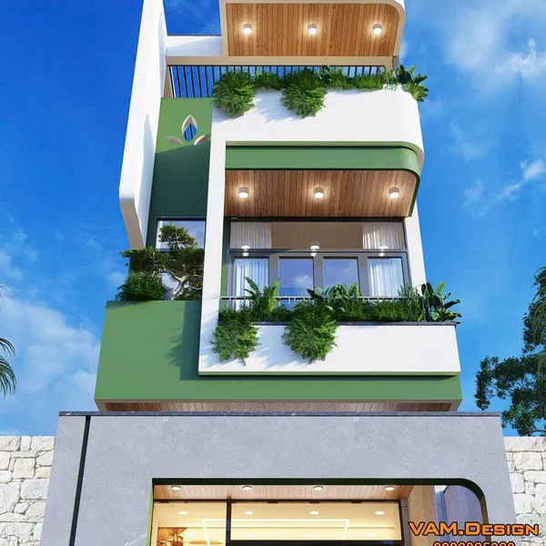 Thiết kế nhà phố 4x14