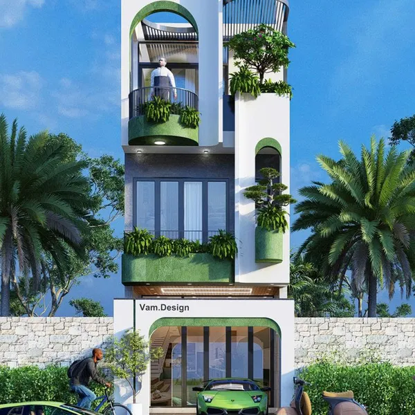 THIẾT KẾ NHÀ  PHỐ 4X13.5M