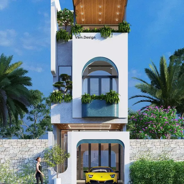 Thiết kế nhà phố 4x12.5