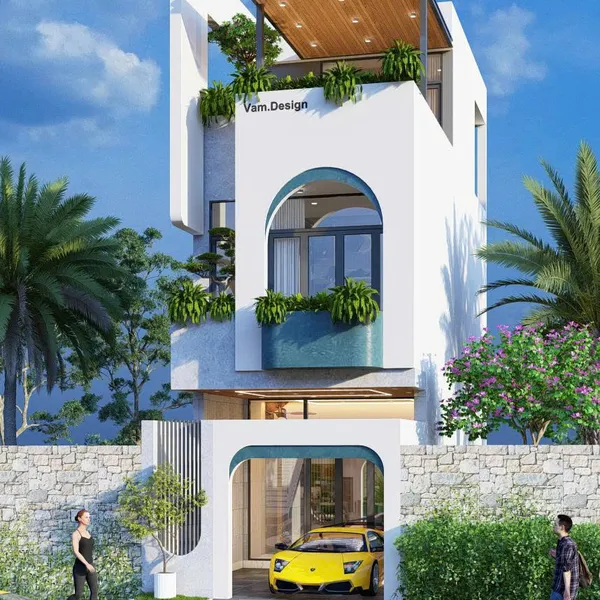 Thiết kế nhà phố 4x12.5