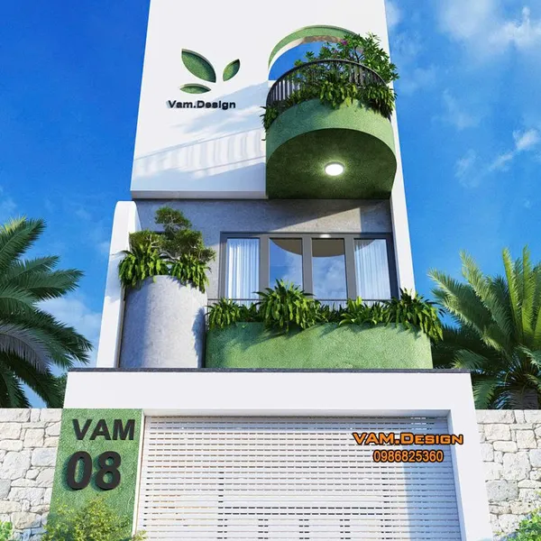 Thiết kế nhà phố 4x13.5 new