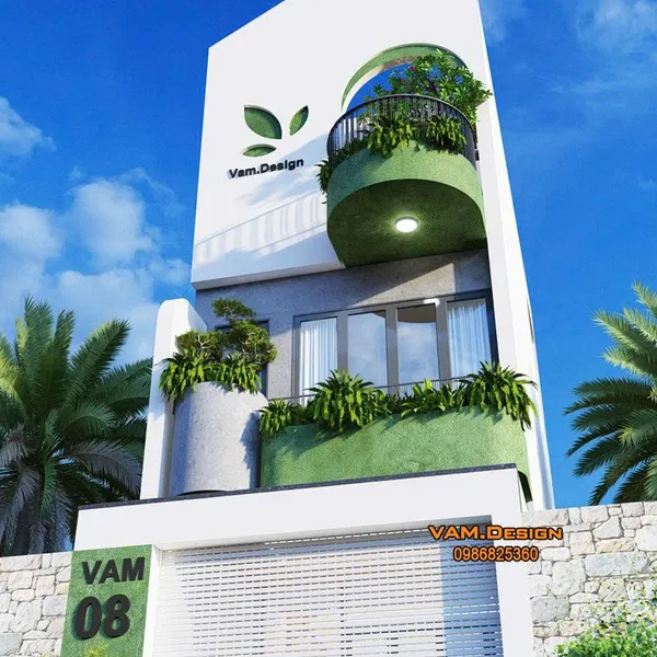 Thiết kế nhà phố 4x13.5 new