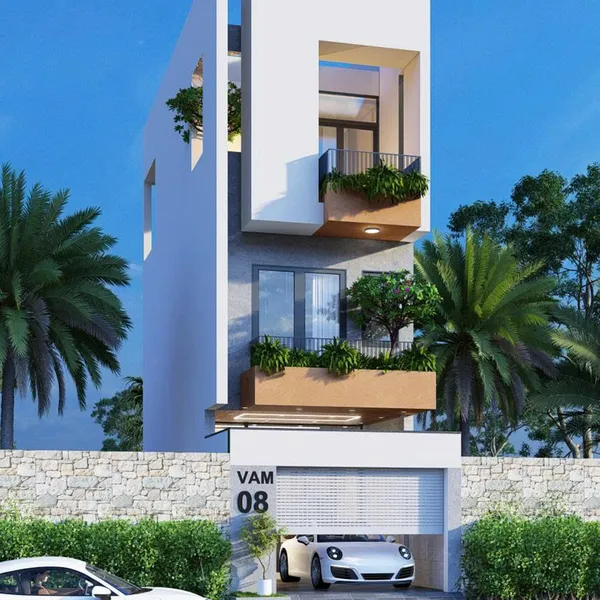 Thiết Kế Nhà Phố 4x12.5m hiện đại