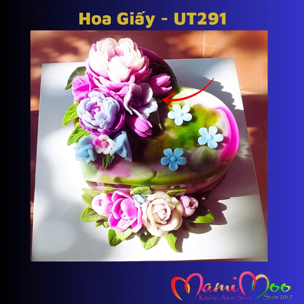 Khuôn Silicon Hoa Giấy 5 Cánh - UT291