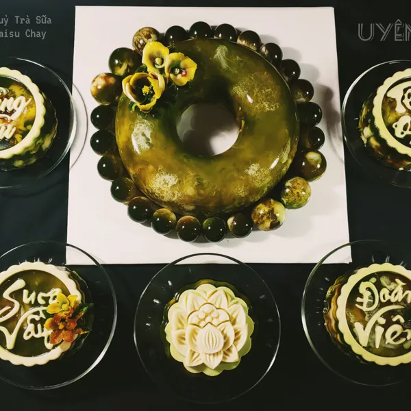 Lớp Rau Câu Trung Thu Nhân Kem Trà Sữa Trân Châu