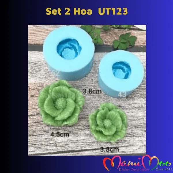 Khuôn Silicon Set 2 Hoa Thái - UT123
