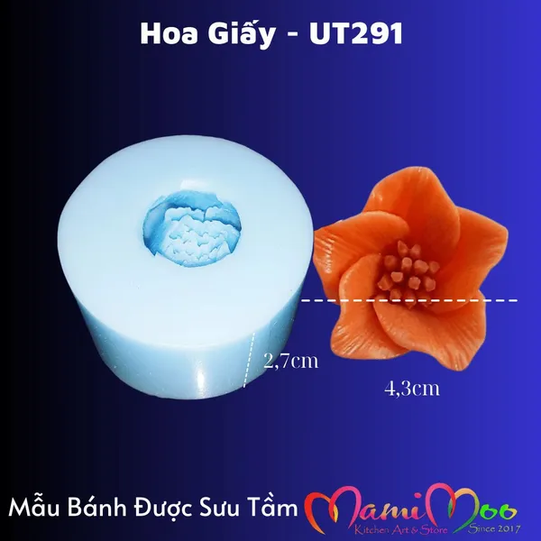 Khuôn Silicon Hoa Giấy 5 Cánh - UT291